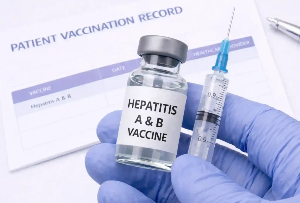 Combined hepatitis a and b